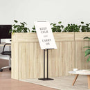 vidaXL Kiállító Állvány 2 db Fekete 26,5 x 26,5 x 150 cm Acél