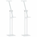 vidaXL Kiállító Állvány 2 db Fehér 26,5 x 26,5 x 150 cm Acél