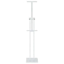 vidaXL Kiállító Állvány 2 db Fehér 26,5 x 26,5 x 150 cm Acél