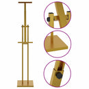 vidaXL Kiállító Állvány 2 pcs Arany 26,5 x 26,5 x 150 cm Acél