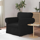 vidaXL Kanapé Fekete 95 x 82 x 80 cm szövet