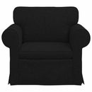 vidaXL Kanapé Fekete 95 x 82 x 80 cm szövet