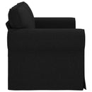 vidaXL Kanapé Fekete 155 x 82 x 80 cm szövet