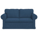 vidaXL Kanapé Kék 155 x 82 x 80 cm szövet