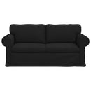 vidaXL Kanapé Fekete 175 x 82 x 80 cm szövet