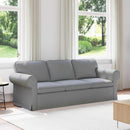 vidaXL Kanapé Világosszürke 215 x 82 x 80 cm szövet