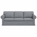 vidaXL Kanapé Világosszürke 215 x 82 x 80 cm szövet