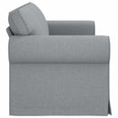 vidaXL Kanapé Világosszürke 215 x 82 x 80 cm szövet