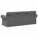 vidaXL Kanapé Sötétszürke 215 x 82 x 80 cm szövet