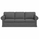 vidaXL Kanapé Sötétszürke 215 x 82 x 80 cm szövet