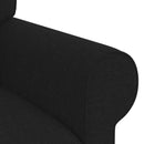 vidaXL Kanapé Fekete 215 x 82 x 80 cm szövet