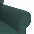 vidaXL Kanapé Sötétzöld 215 x 82 x 80 cm szövet