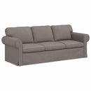 vidaXL Kanapé Tópszínű 215 x 82 x 80 cm szövet