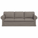 vidaXL Kanapé Tópszínű 215 x 82 x 80 cm szövet