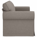 vidaXL Kanapé Tópszínű 215 x 82 x 80 cm szövet