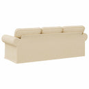vidaXL Kanapé Krém 215 x 82 x 80 cm szövet