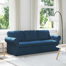vidaXL Kanapé Kék 215 x 82 x 80 cm szövet