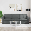 vidaXL Kanapé Sötétszürke 245 x 82 x 80 cm szövet
