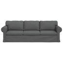 vidaXL Kanapé Sötétszürke 245 x 82 x 80 cm szövet