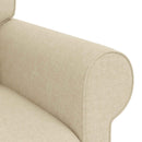 vidaXL Kanapé Krém 245 x 82 x 80 cm szövet