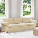 vidaXL Kanapé Krém 245 x 82 x 80 cm szövet