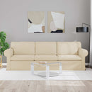 vidaXL Kanapé Krém 245 x 82 x 80 cm szövet