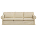 vidaXL Kanapé Krém 245 x 82 x 80 cm szövet
