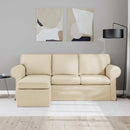 vidaXL Kanapé Krém 195 x 138 x 80 cm szövet