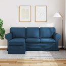 vidaXL Kanapé Kék 195 x 138 x 80 cm szövet