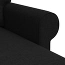 vidaXL Kanapé Fekete 215 x 138 x 80 cm szövet