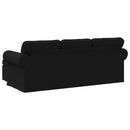 vidaXL Kanapé Fekete 215 x 138 x 80 cm szövet