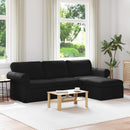 vidaXL Kanapé Fekete 245 x 138 x 80 cm szövet