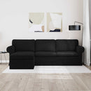 vidaXL Kanapé Fekete 245 x 138 x 80 cm szövet