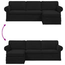 vidaXL Kanapé Fekete 245 x 138 x 80 cm szövet