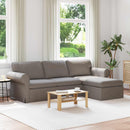 vidaXL Kanapé Tópszínű 245 x 138 x 80 cm szövet