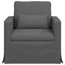 vidaXL Kanapé Sötétszürke 78 x 78 x 80 cm szövet