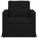 vidaXL Kanapé Fekete 78 x 78 x 80 cm szövet