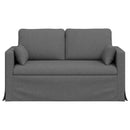 vidaXL Kanapé Sötétszürke 139 x 78 x 80 cm szövet