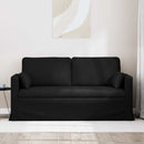 vidaXL Kanapé 2-személyes Fekete 158 x 78 x 80 cm szövet