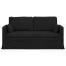 vidaXL Kanapé Fekete 158 x 78 x 80 cm szövet