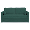 vidaXL Kanapé Sötétzöld 158 x 78 x 80 cm szövet