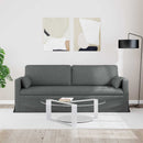 vidaXL Kanapé Sötétszürke 198 x 78 x 80 cm szövet