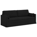 vidaXL Kanapé Fekete 198 x 78 x 80 cm szövet