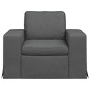 vidaXL Kanapé Sötétszürke 103 x 80 x 82 cm szövet
