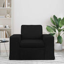 vidaXL Kanapé Fekete 103 x 80 x 82 cm szövet