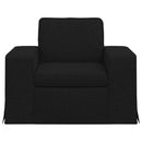 vidaXL Kanapé Fekete 103 x 80 x 82 cm szövet