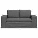 vidaXL Kanapé Sötétszürke 162 x 80 x 82 cm szövet