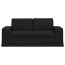 vidaXL Kanapé Fekete 182 x 80 x 82 cm szövet