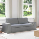 vidaXL Kanapé Világosszürke 222 x 80 x 82 cm szövet