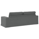 vidaXL Kanapé Sötétszürke 222 x 80 x 82 cm szövet